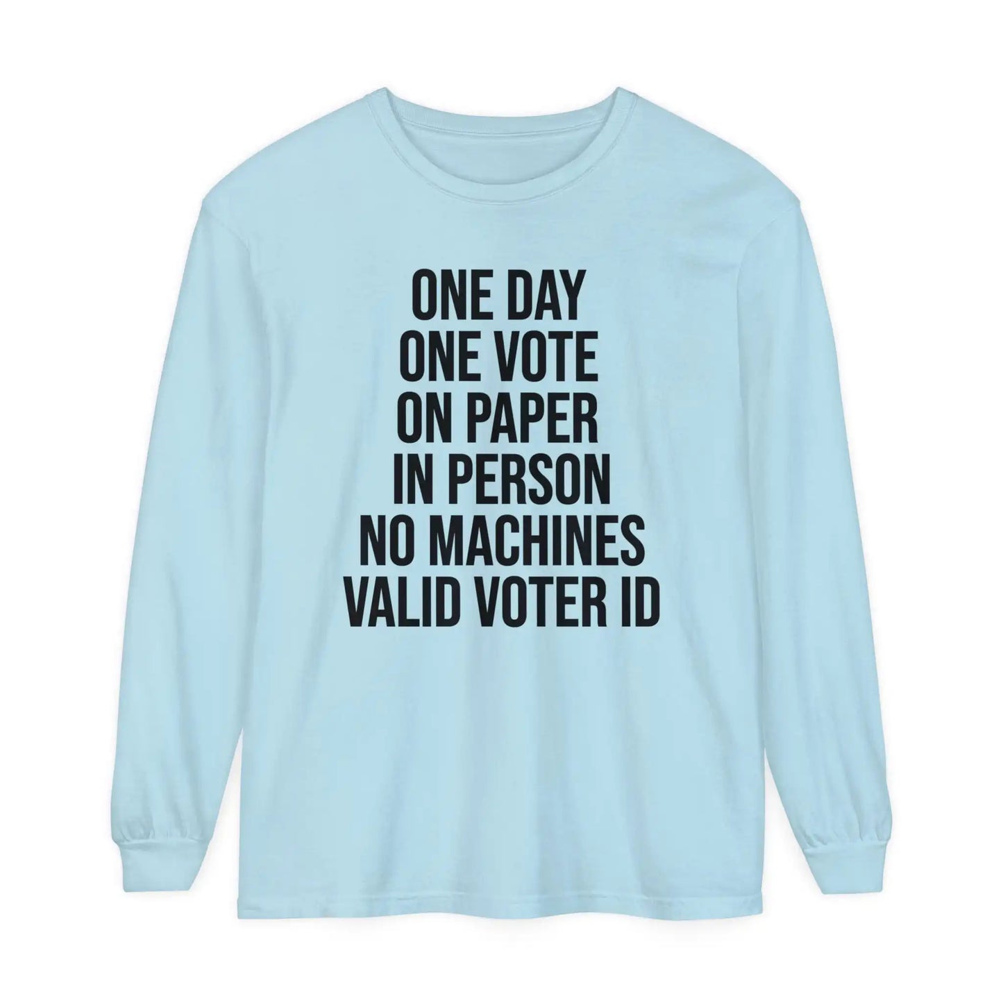 One Day One Vote Women's Long Sleeve Tee - Deplorable Tees