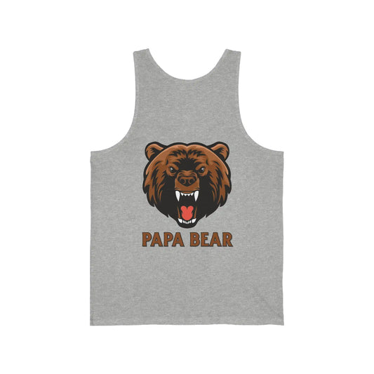 Papa Bear Men's Jersey Tank - Deplorable Tees