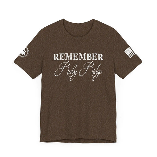 Remember Ruby Ridge Men's Short Sleeve Tee - Deplorable Tees