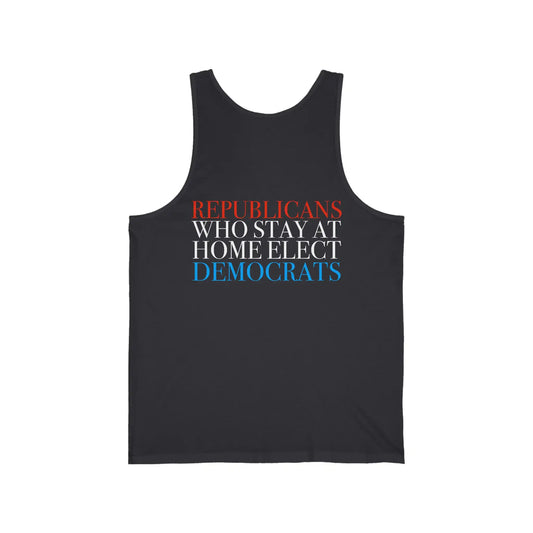 Republicans Who Stay At Home Men's Jersey Tank - Deplorable Tees