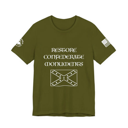 Restore Confederate Monuments Men's Tee - Deplorable Tees