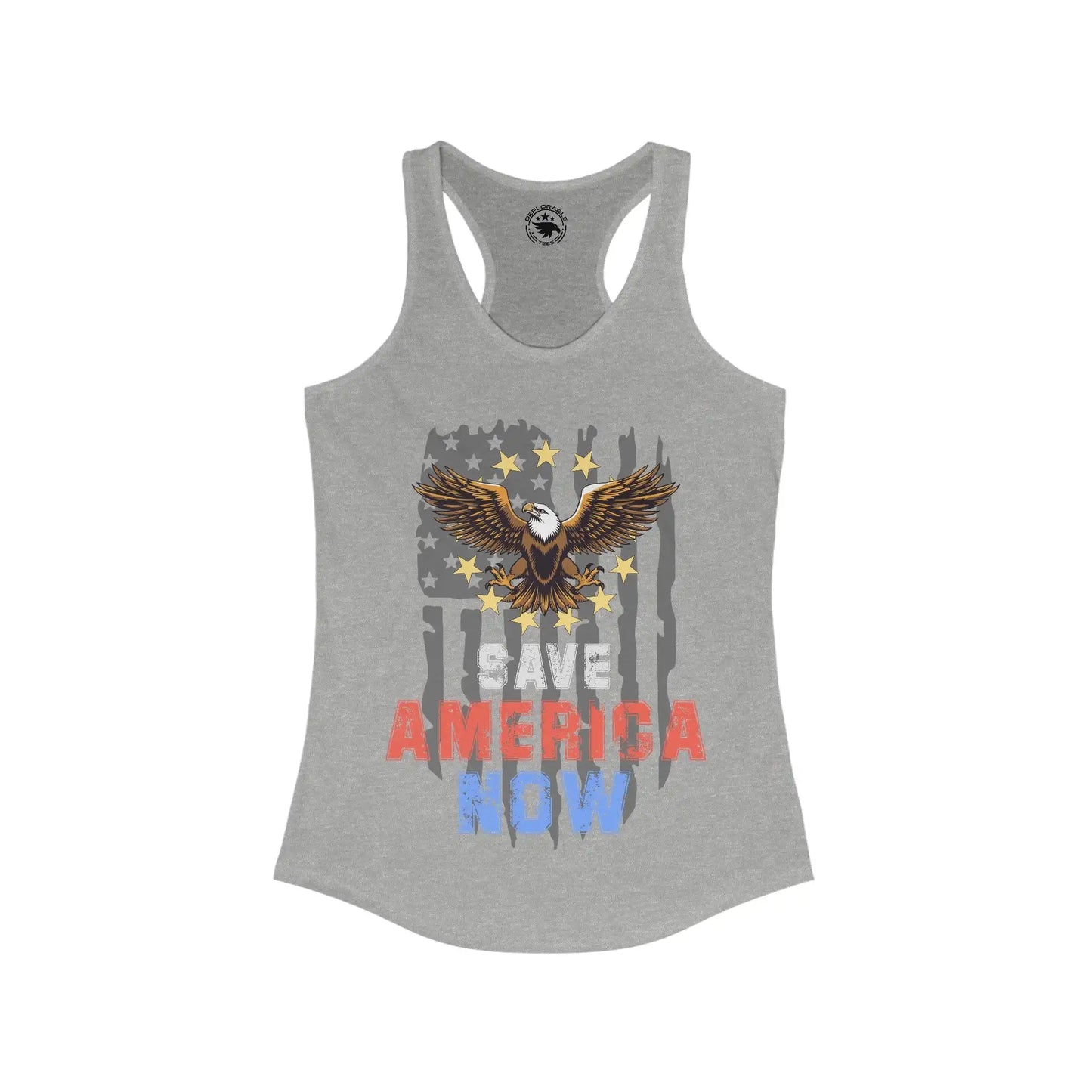 Save America Now Women's Racerback Tank - Deplorable Tees