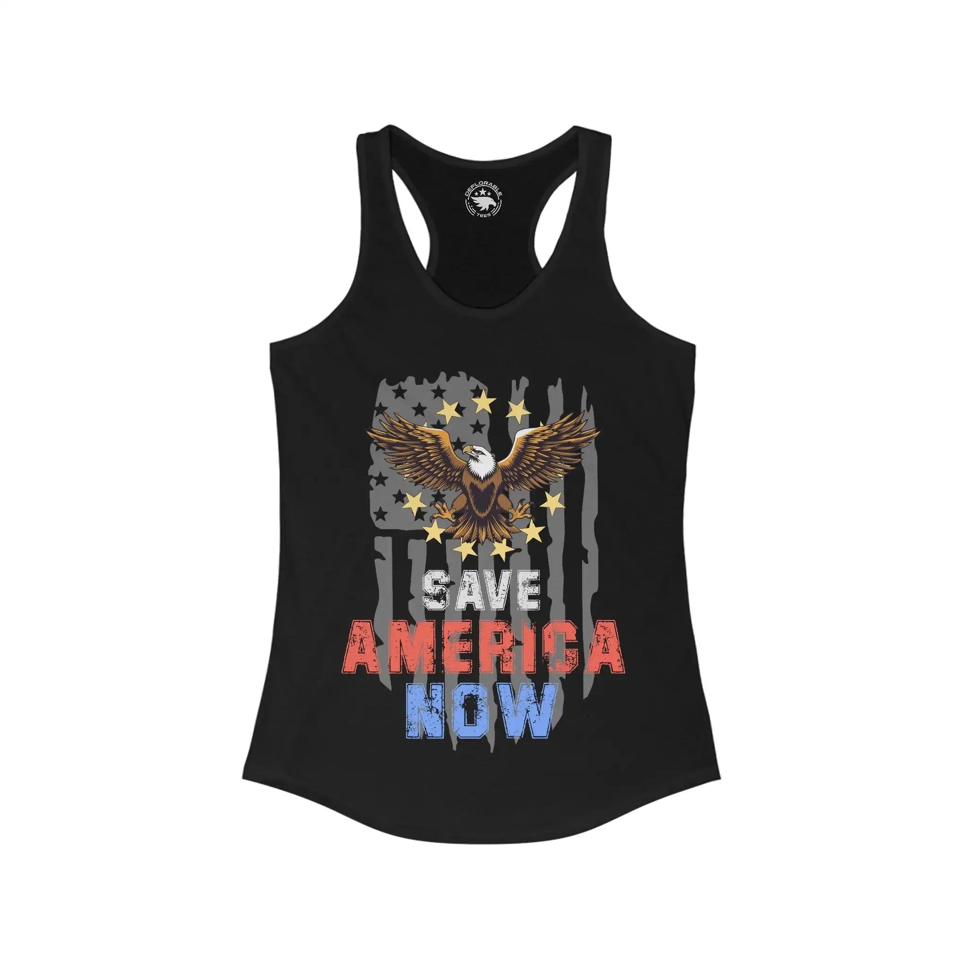 Save America Now Women's Racerback Tank - Deplorable Tees