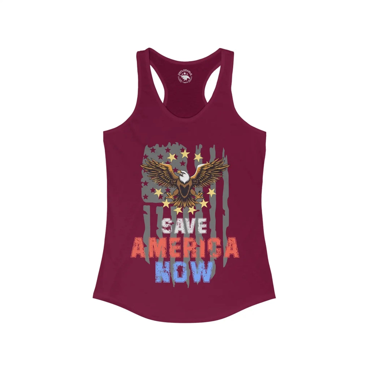 Save America Now Women's Racerback Tank - Deplorable Tees