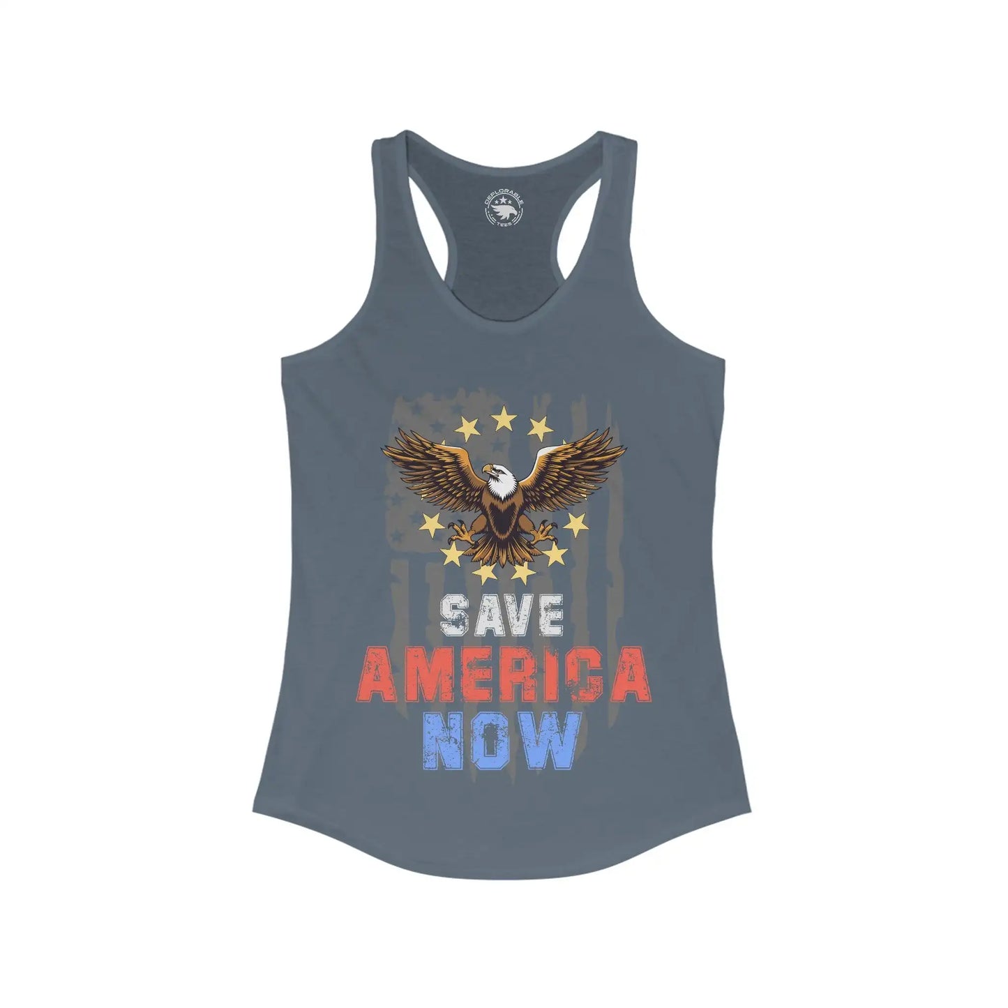 Save America Now Women's Racerback Tank - Deplorable Tees