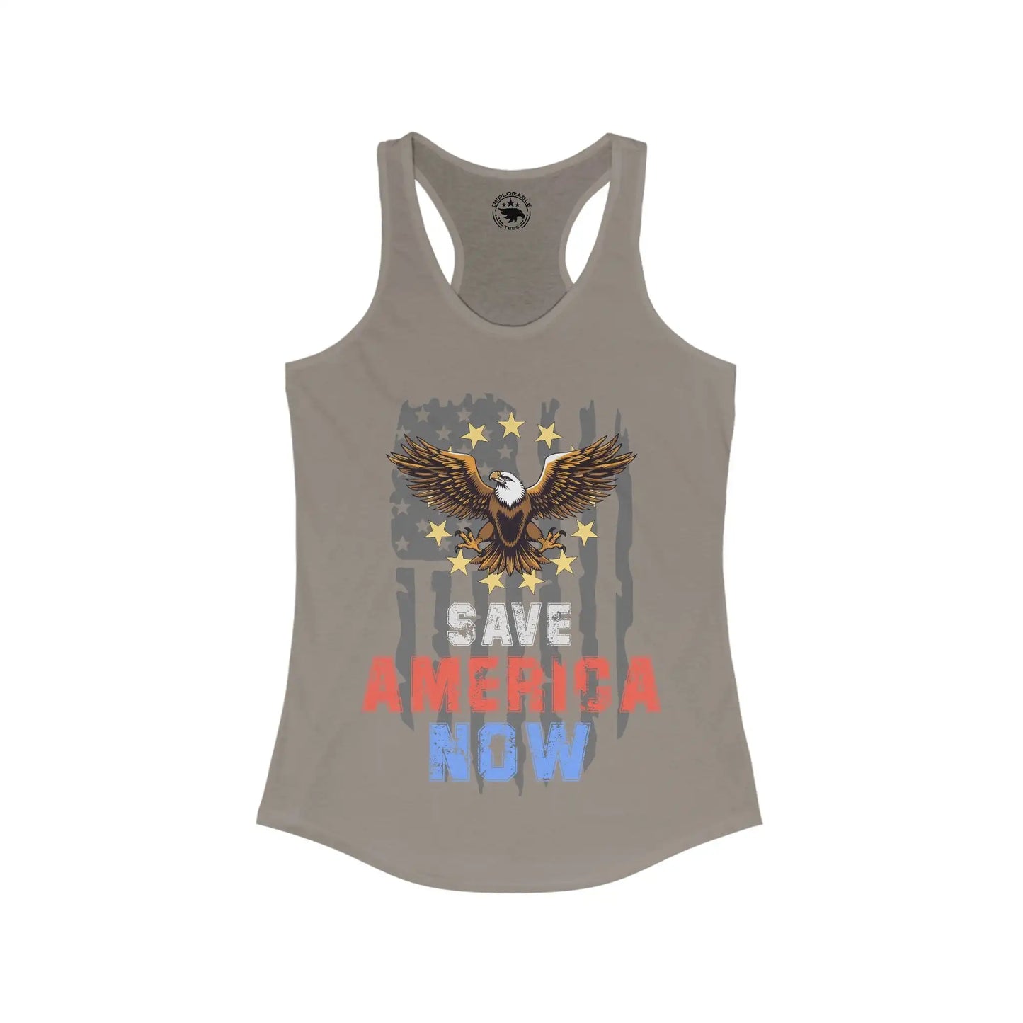 Save America Now Women's Racerback Tank - Deplorable Tees