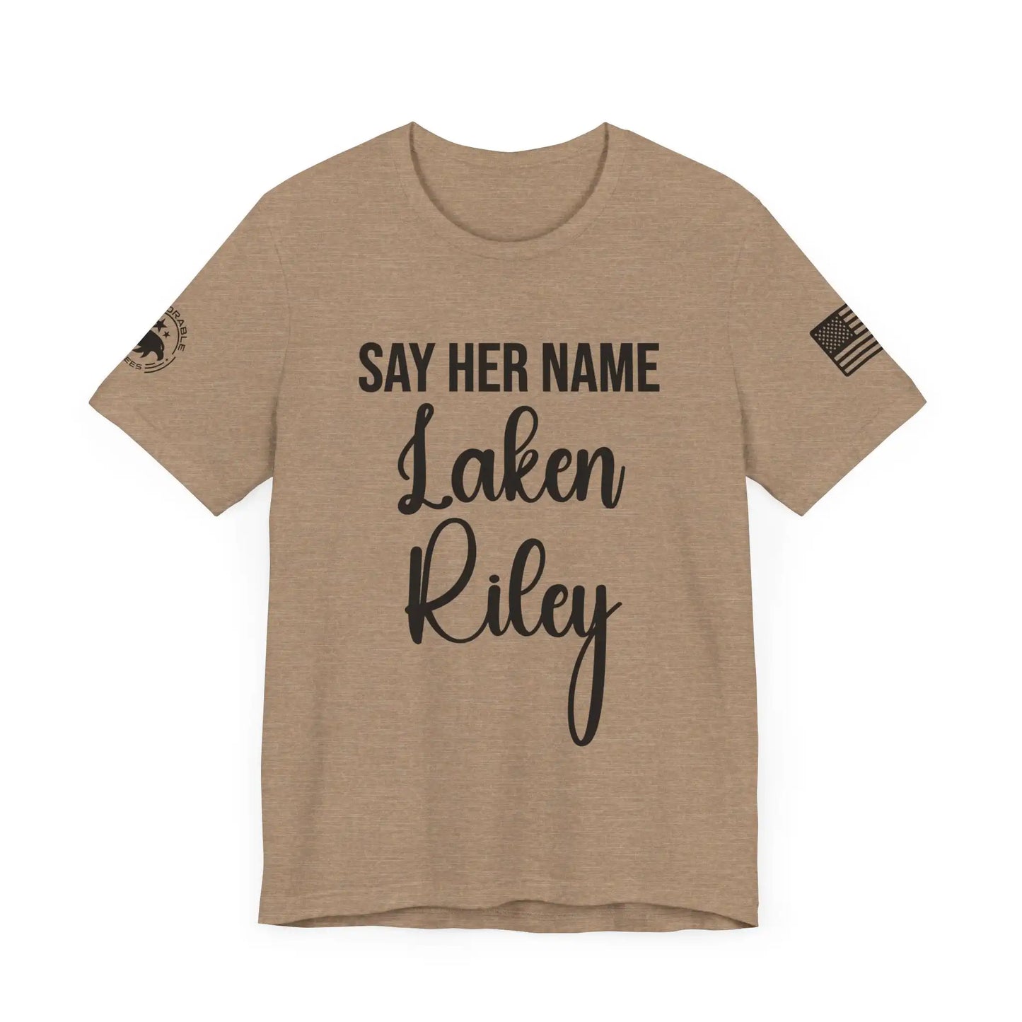 Say Her Name Laken Riley Men's Tee - Deplorable Tees