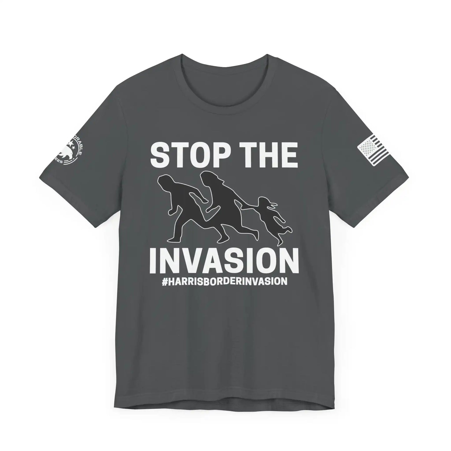 Stop The Invasion Men's Short Sleeve Tee - Deplorable Tees