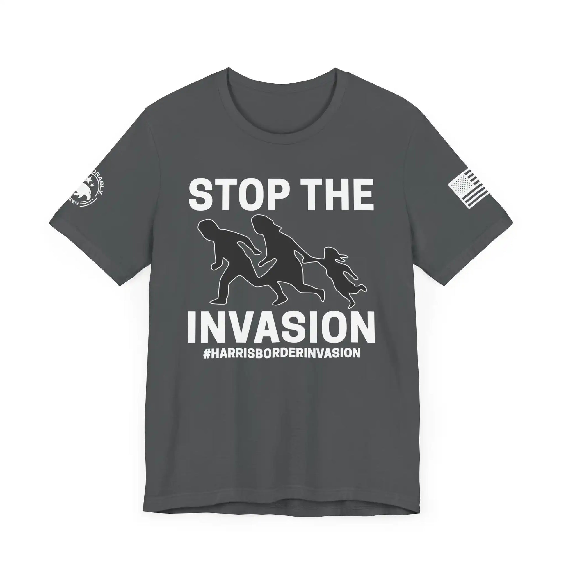 Stop The Invasion Men's Short Sleeve Tee - Deplorable Tees