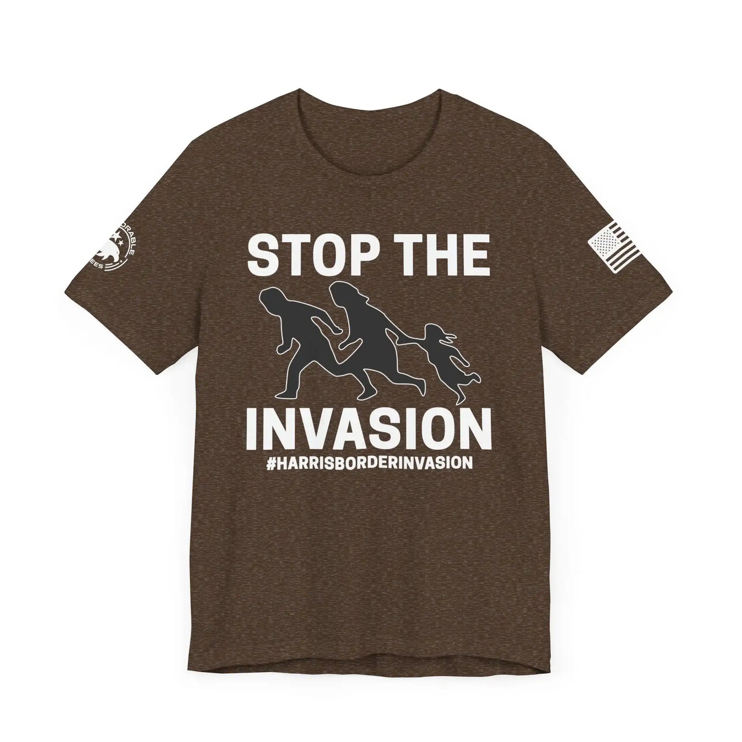 Stop The Invasion Men's Short Sleeve Tee - Deplorable Tees