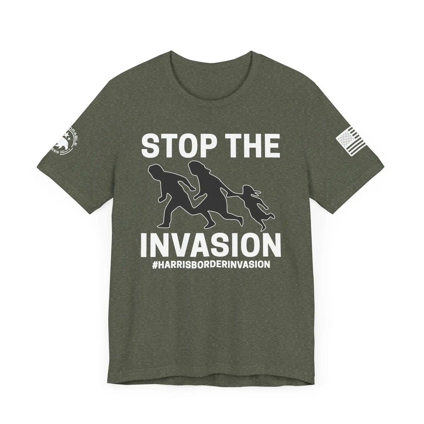 Stop The Invasion Men's Short Sleeve Tee - Deplorable Tees