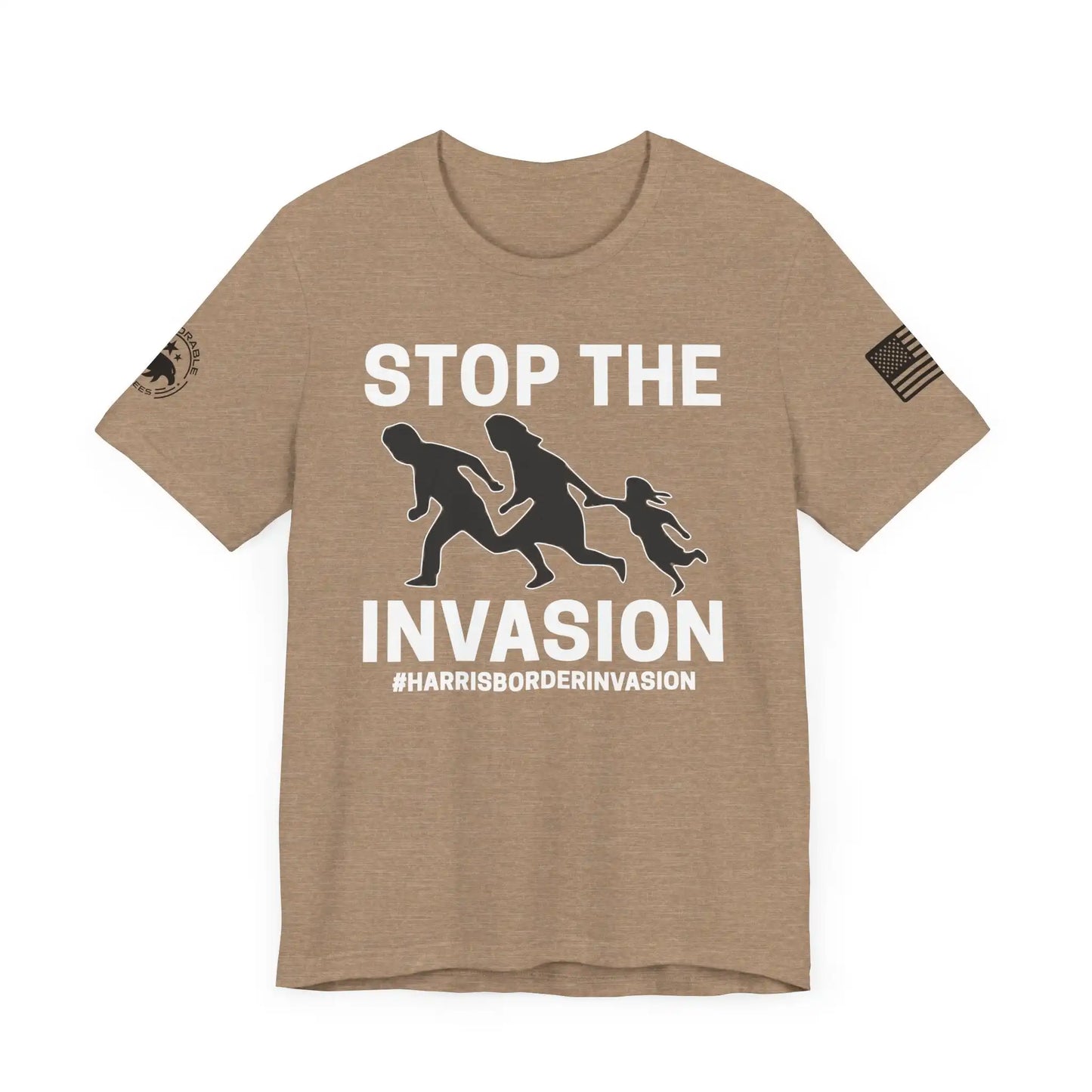 Stop The Invasion Men's Short Sleeve Tee - Deplorable Tees