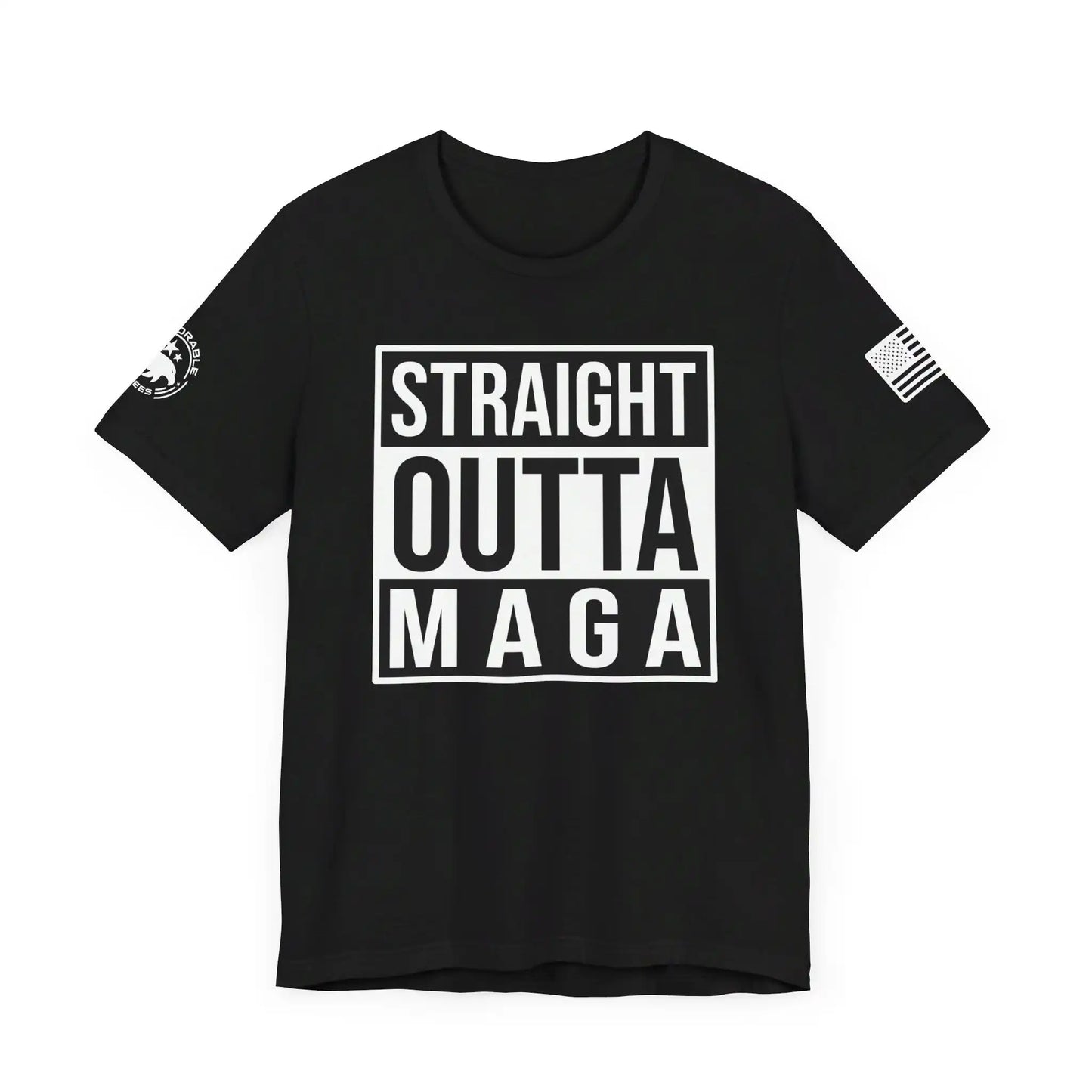 Straight Outta MAGA Men's Short Sleeve Tee - Deplorable Tees