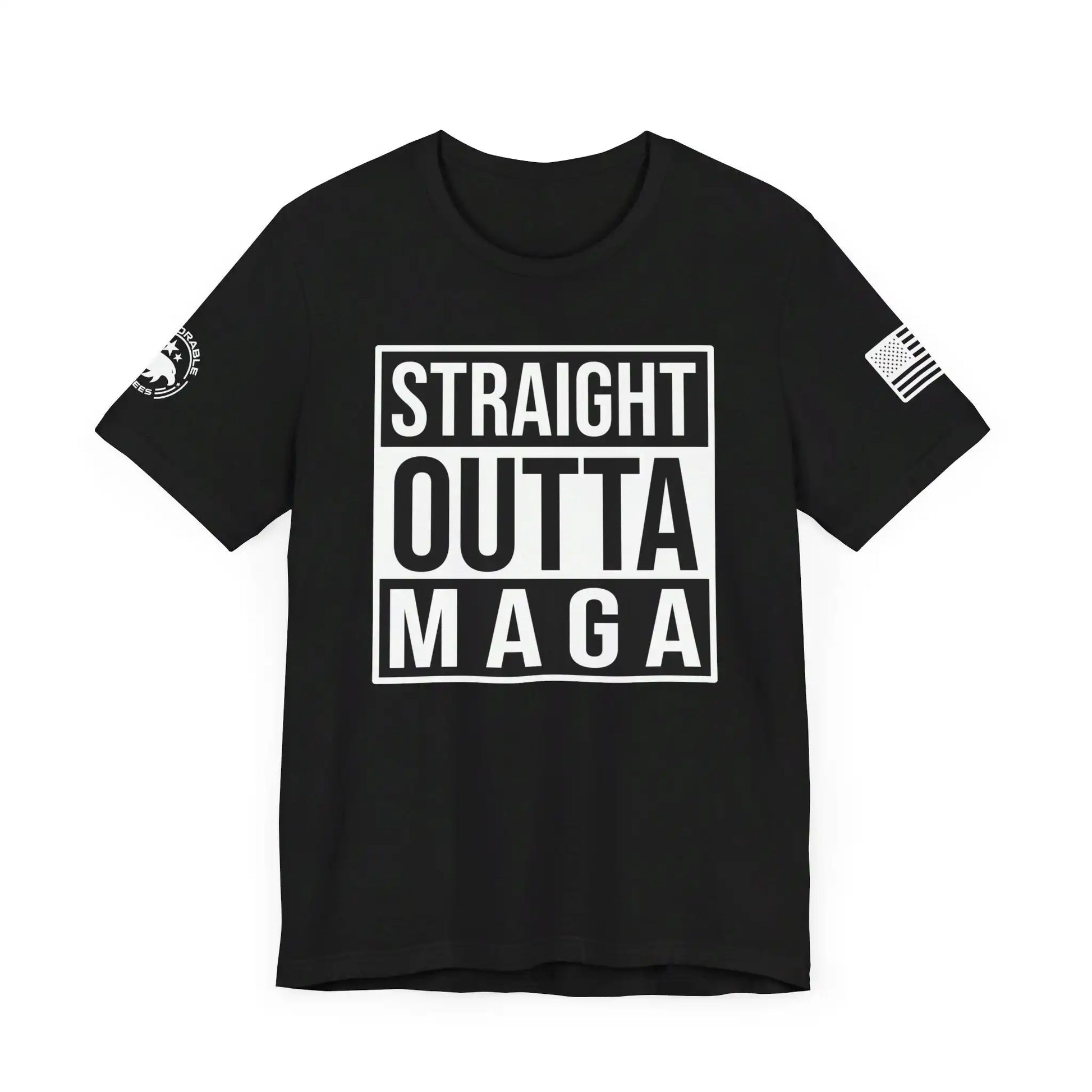 Straight Outta MAGA Men's Short Sleeve Tee - Deplorable Tees