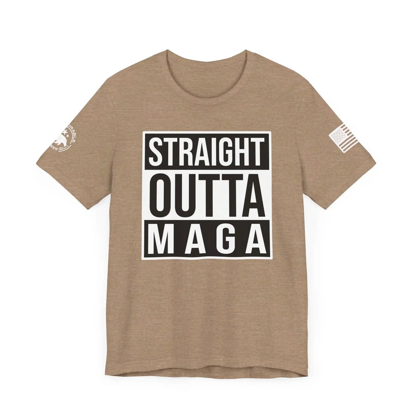 Straight Outta MAGA Men's Short Sleeve Tee - Deplorable Tees