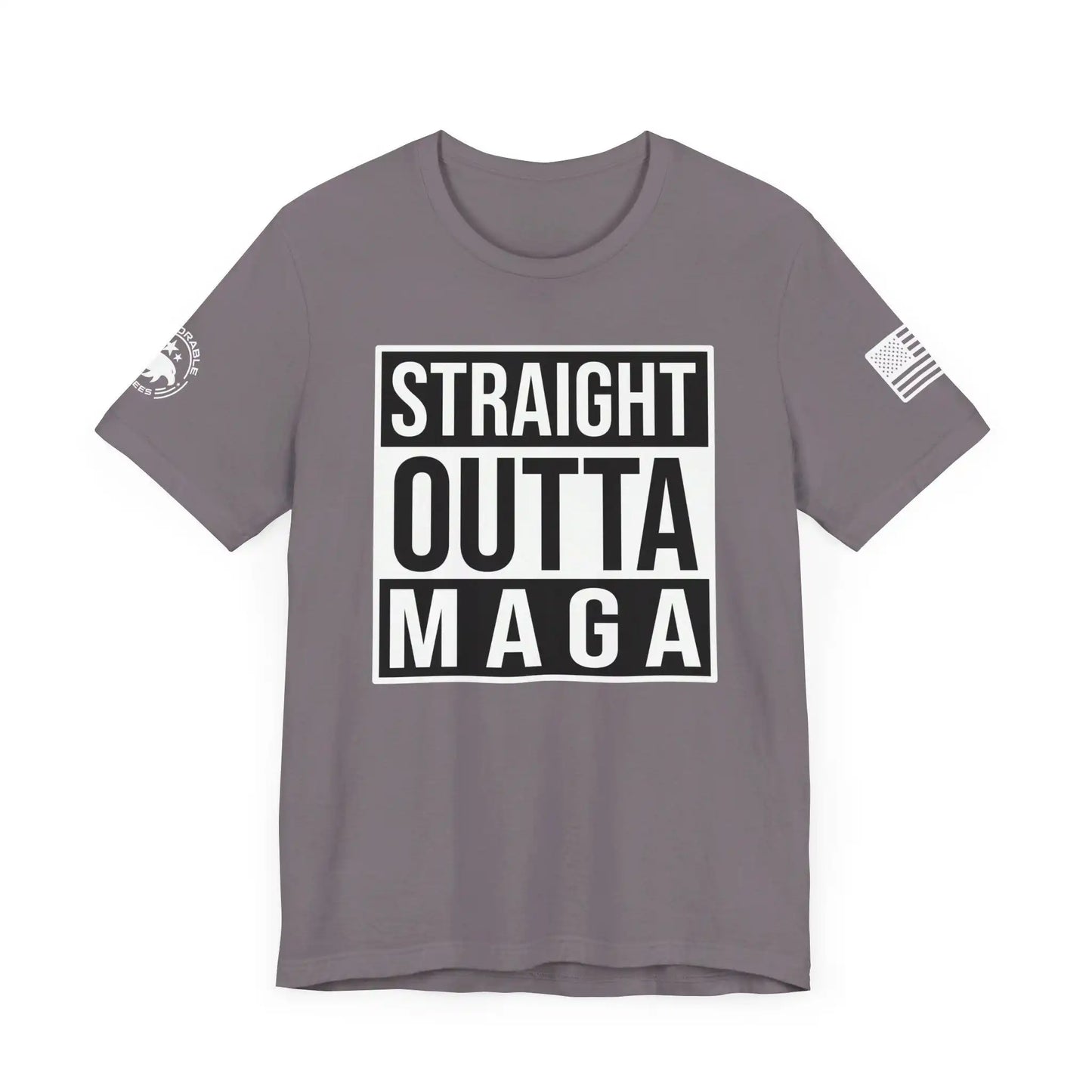 Straight Outta MAGA Men's Short Sleeve Tee - Deplorable Tees