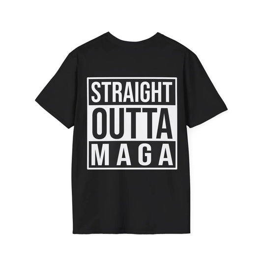 Straight Outta MAGA Women's Softstyle T-Shirt - Deplorable Tees