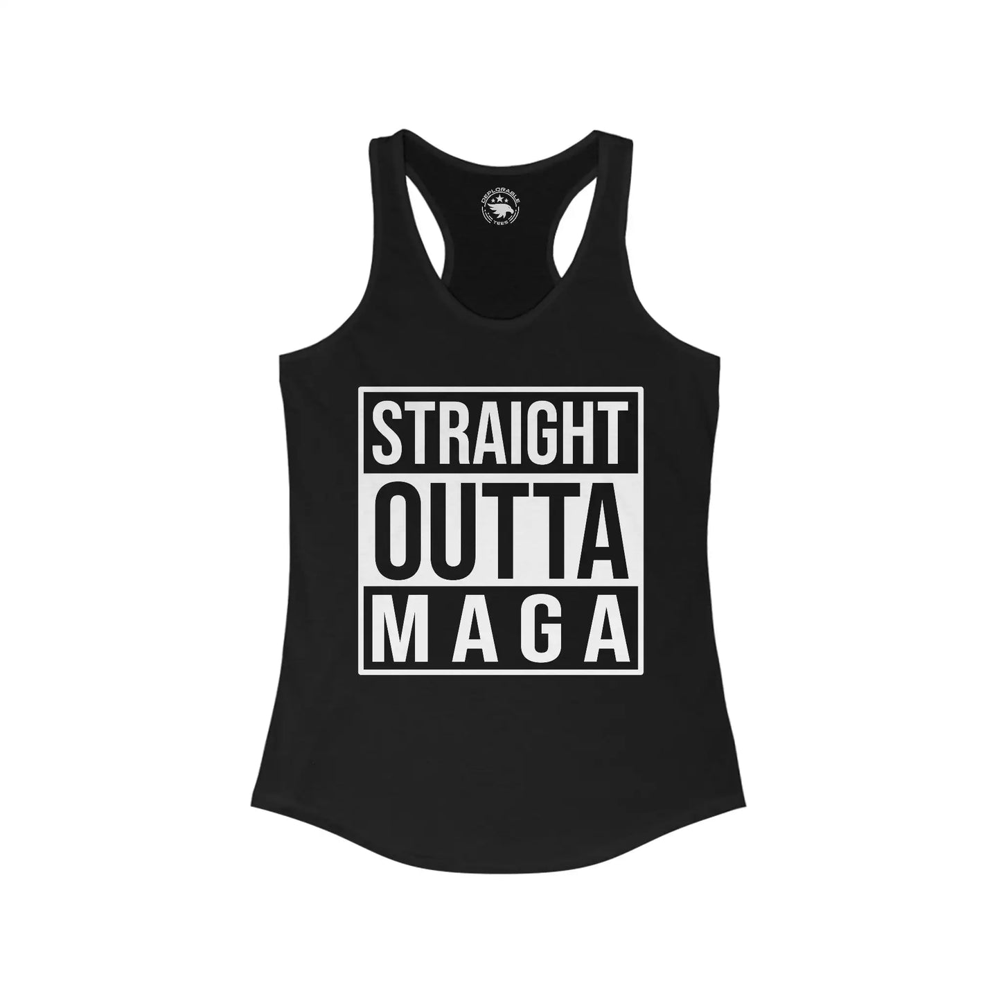 Straight Outta MAGA Women's Tanktop - Deplorable Tees