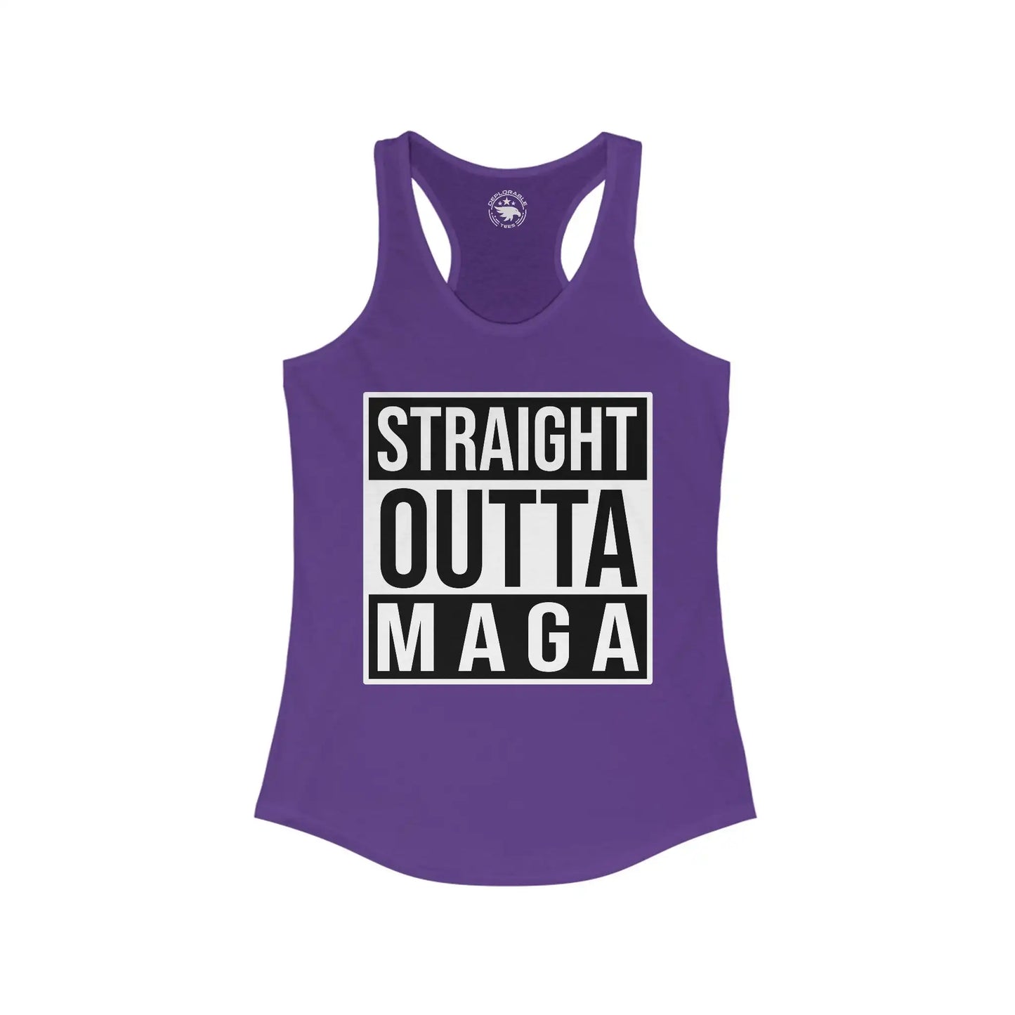 Straight Outta MAGA Women's Tanktop - Deplorable Tees