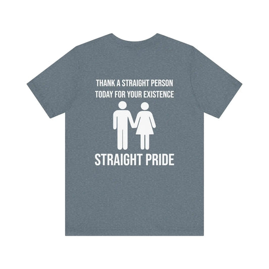 Straight Pride Men's Jersey Short Sleeve Tee - Deplorable Tees