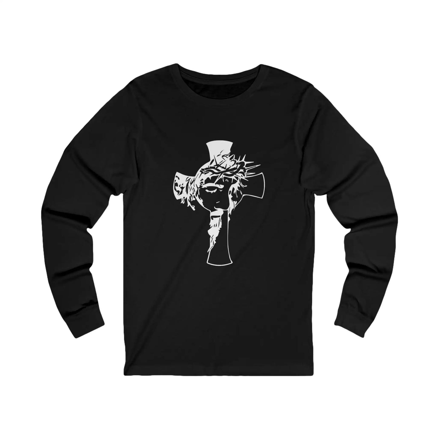 The Cross Men's Long Sleeve Tee - Deplorable Tees