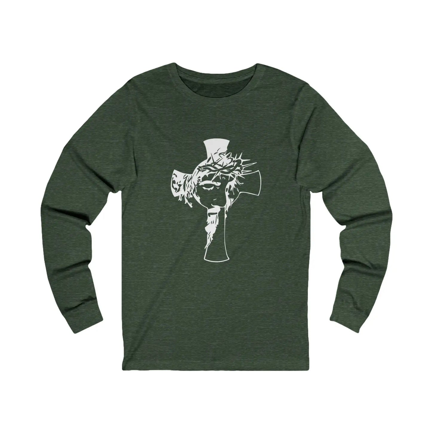 The Cross Men's Long Sleeve Tee - Deplorable Tees