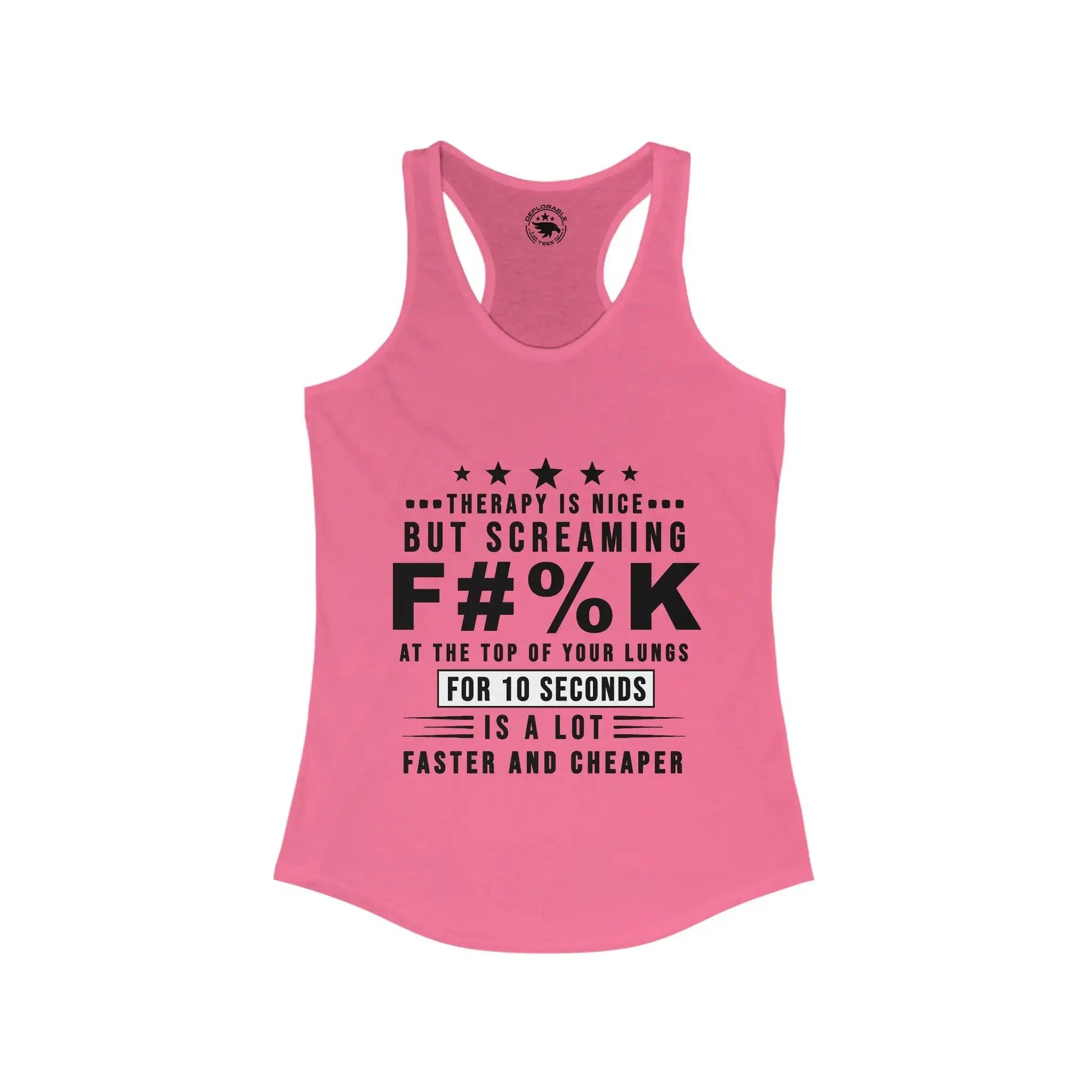 Therapy Is Nice Women's Racerback Tank - Deplorable Tees