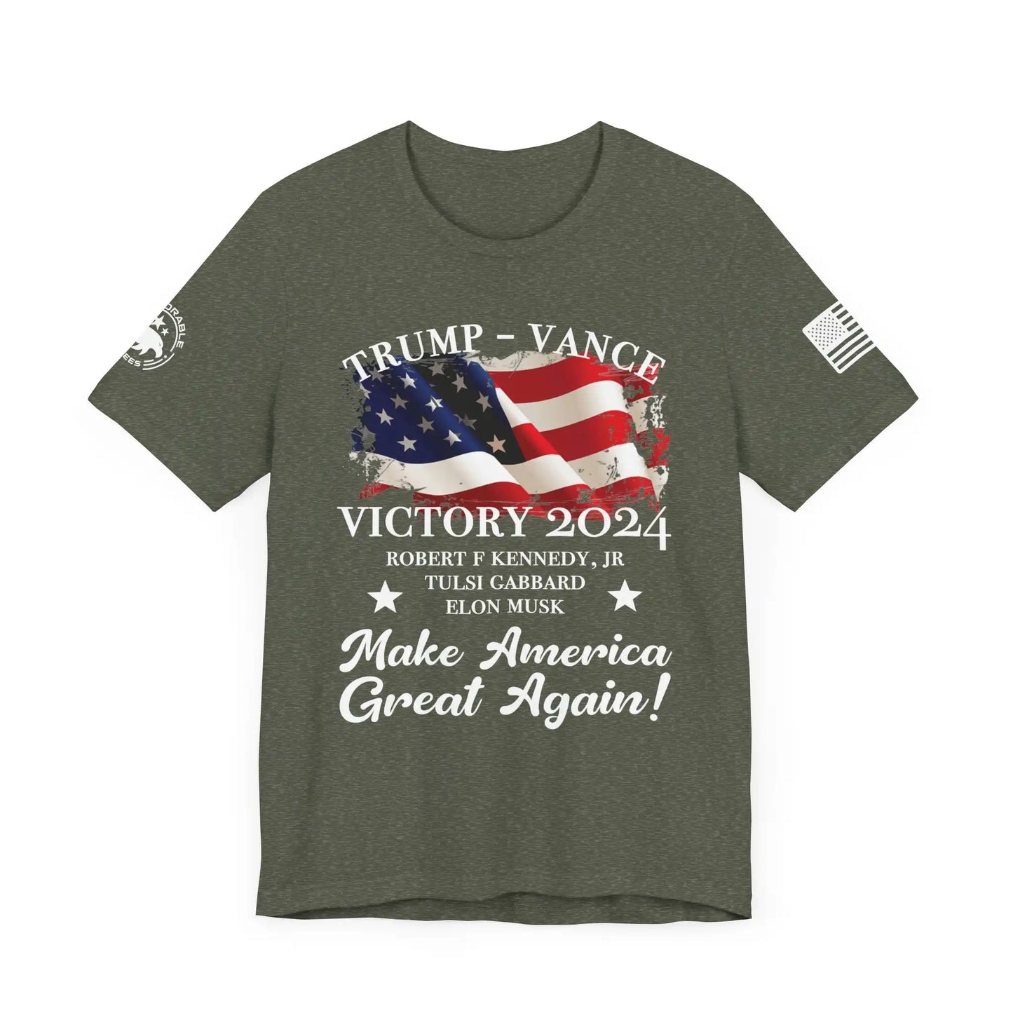 Trump Vance Victory 2024 Men's Short Sleeve Tee - Deplorable Tees