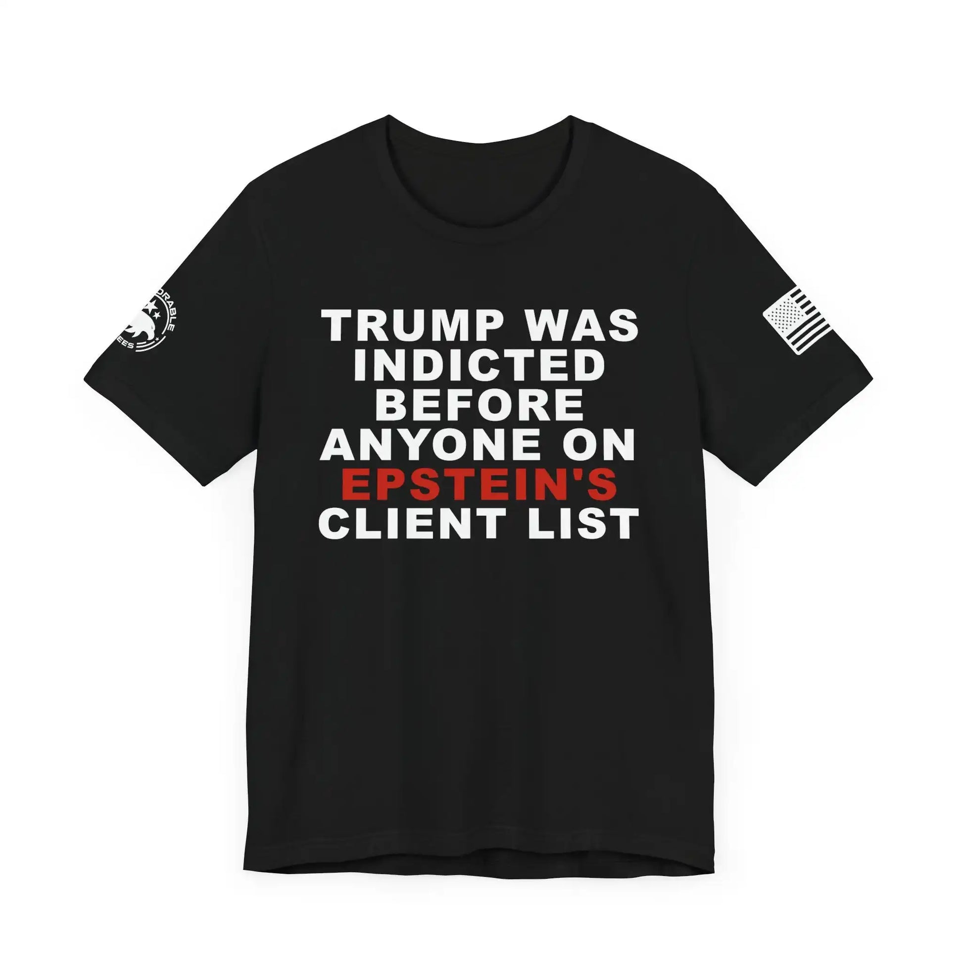 Trump Was Indicted Men's Short Sleeve Tee - Deplorable Tees