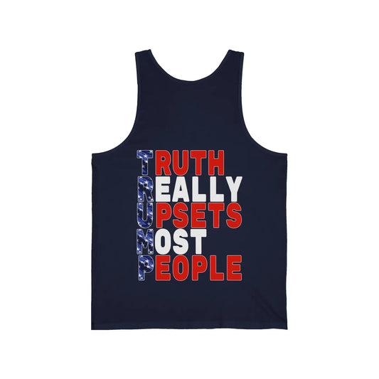 Truth Really Upsets Most People Men's Jersey Tank - Deplorable Tees