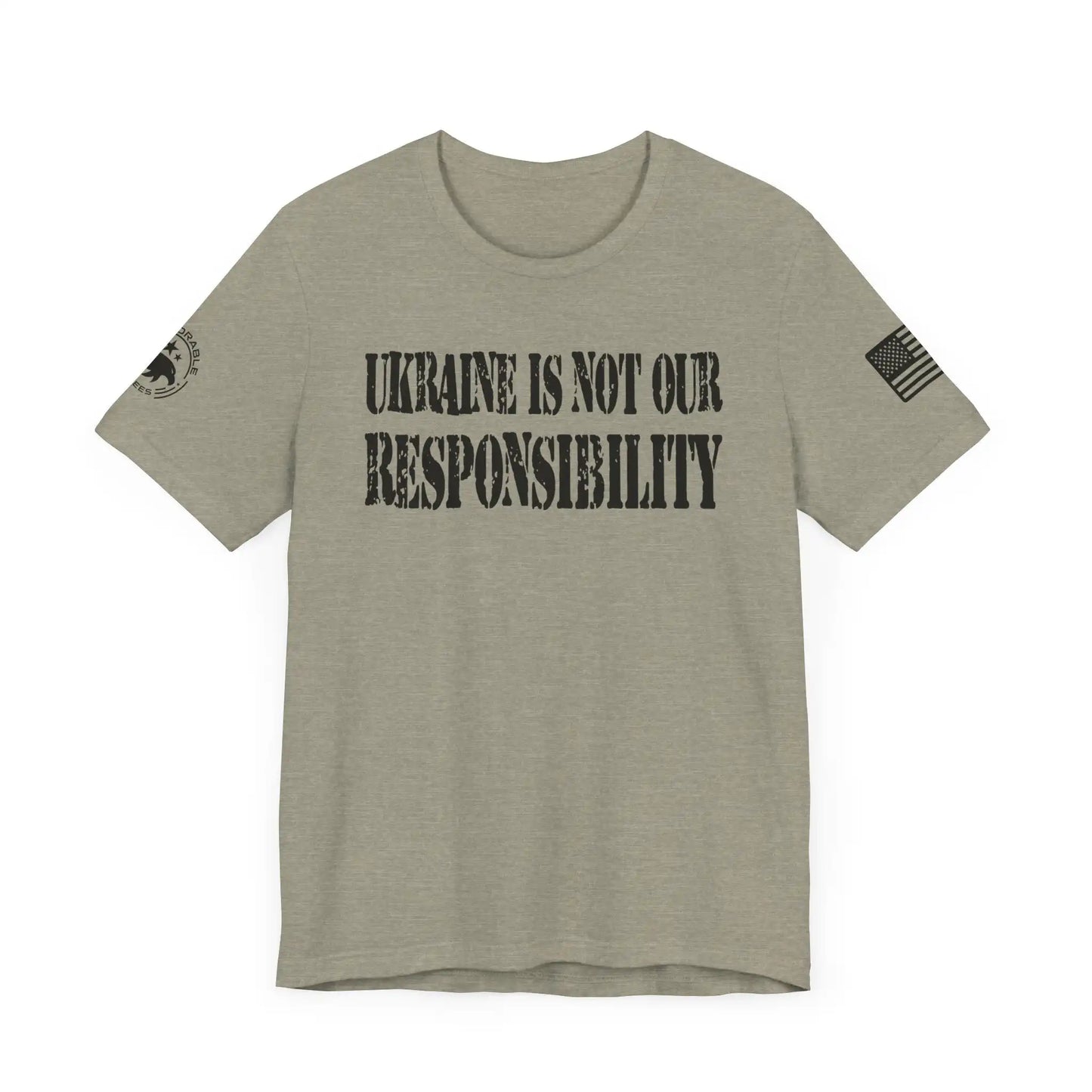 Ukraine Is Not Our Responsibility Mens Tee - Deplorable Tees