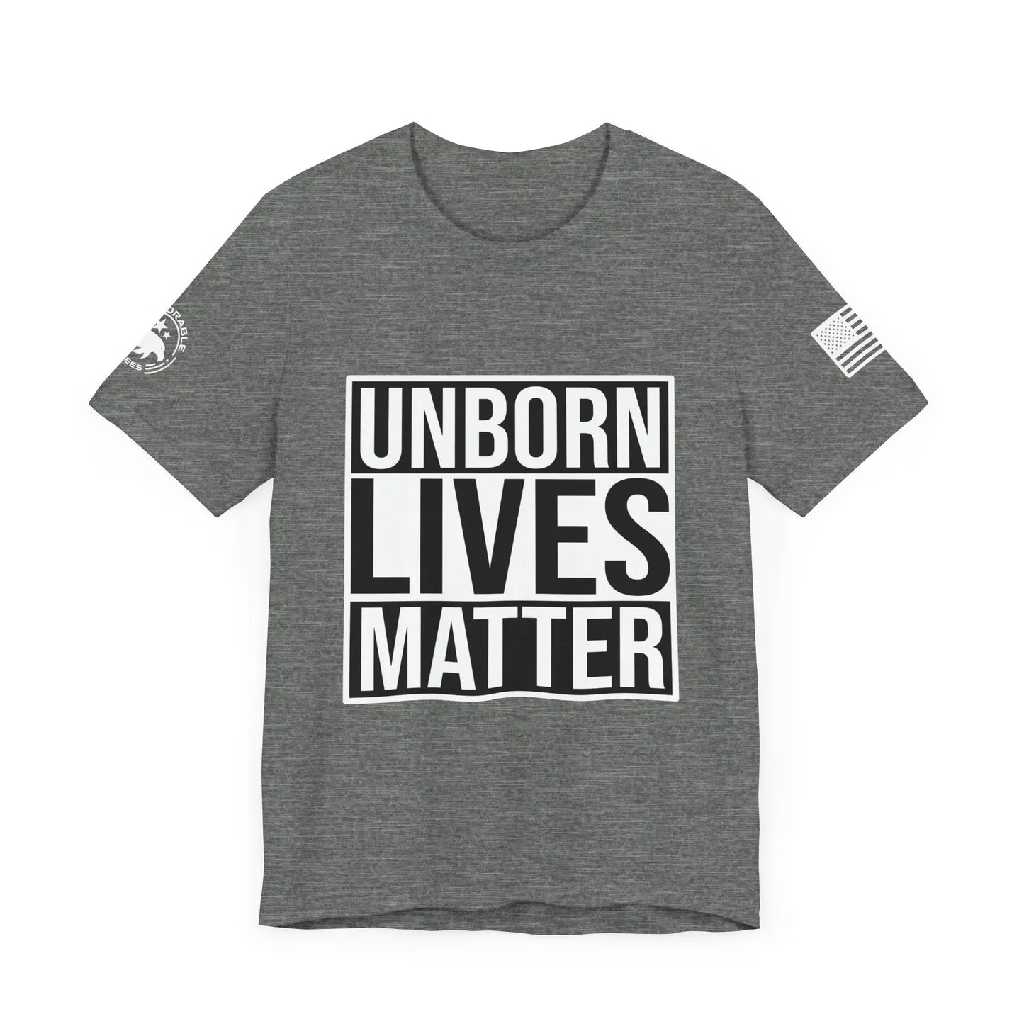 Unborn Lives Matter Men's Short Sleeve Tee - Deplorable Tees