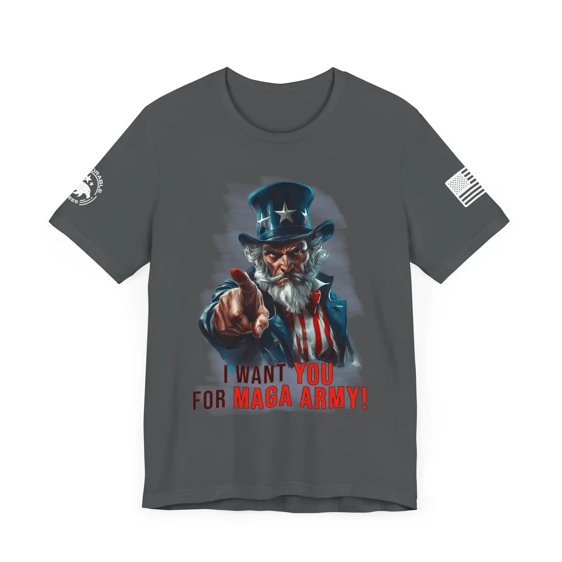 Uncle Sam MAGA Army Men's Short Sleeve Tee - Deplorable Tees