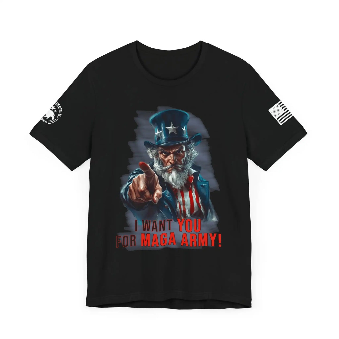 Uncle Sam MAGA Army Men's Short Sleeve Tee - Deplorable Tees