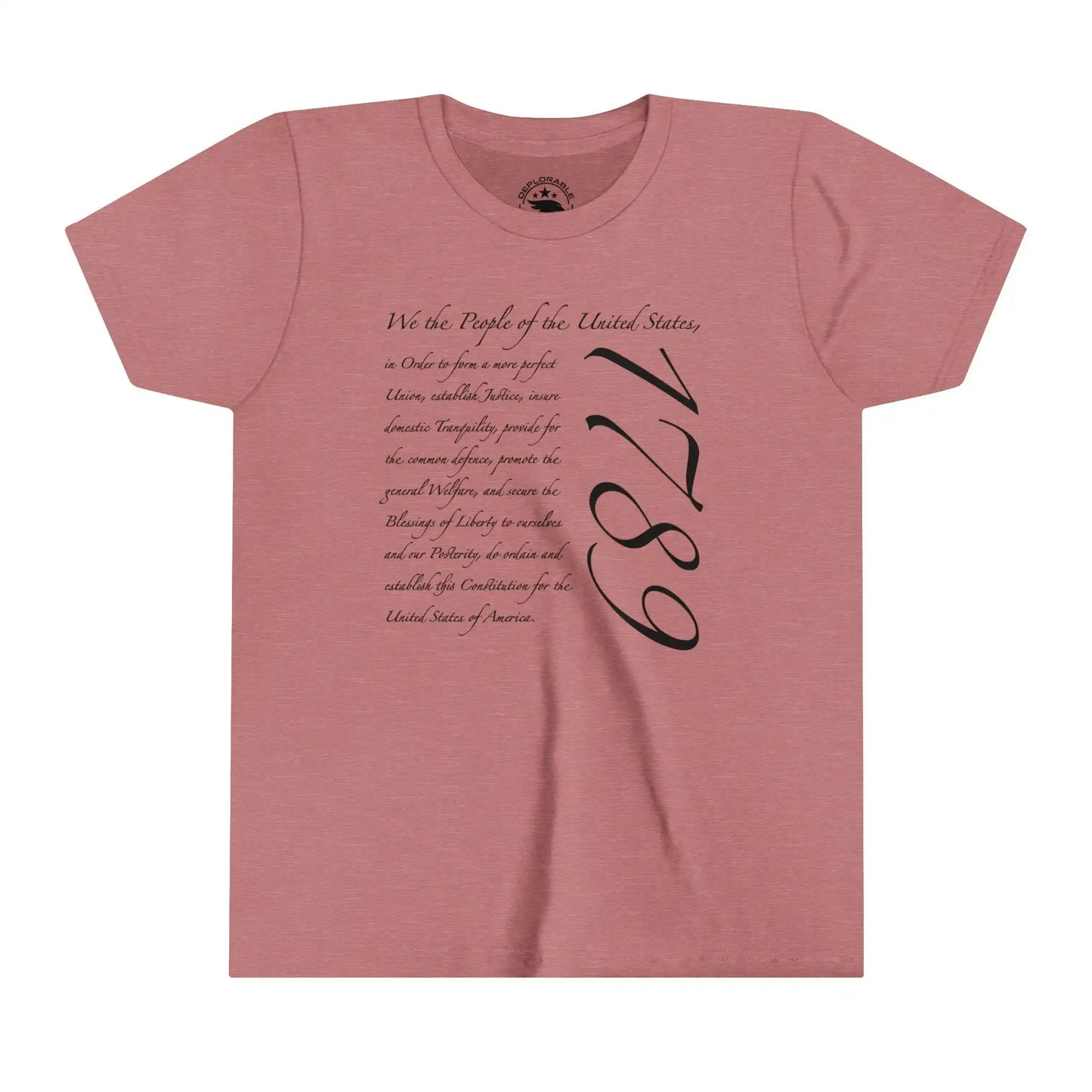 US Constitution 1789 Kids Cotton Tee - Deplorable Tees