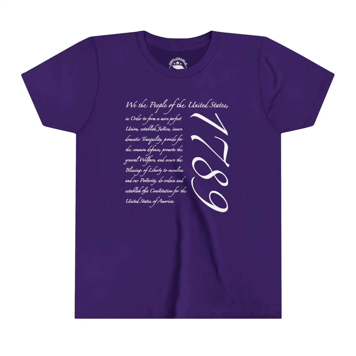 US Constitution 1789 Kids Cotton Tee - Deplorable Tees