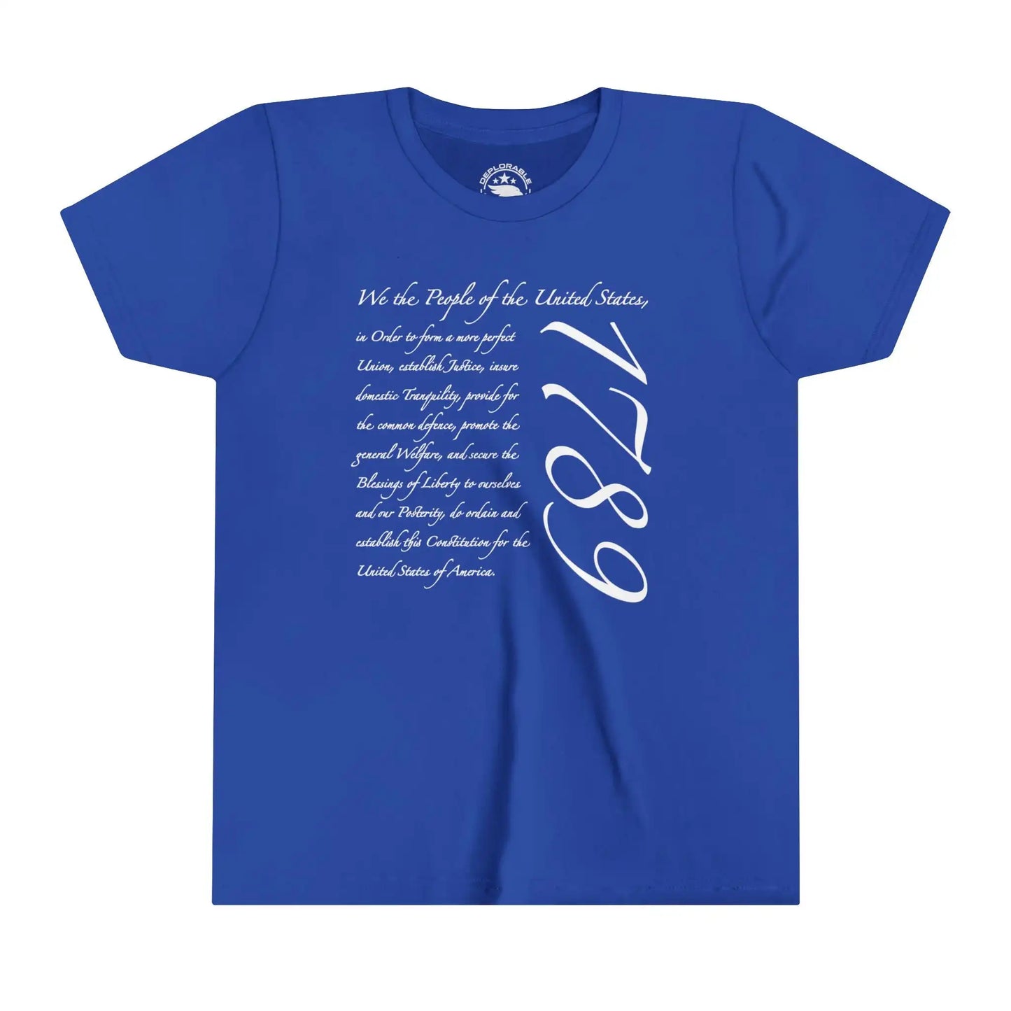 US Constitution 1789 Kids Cotton Tee - Deplorable Tees
