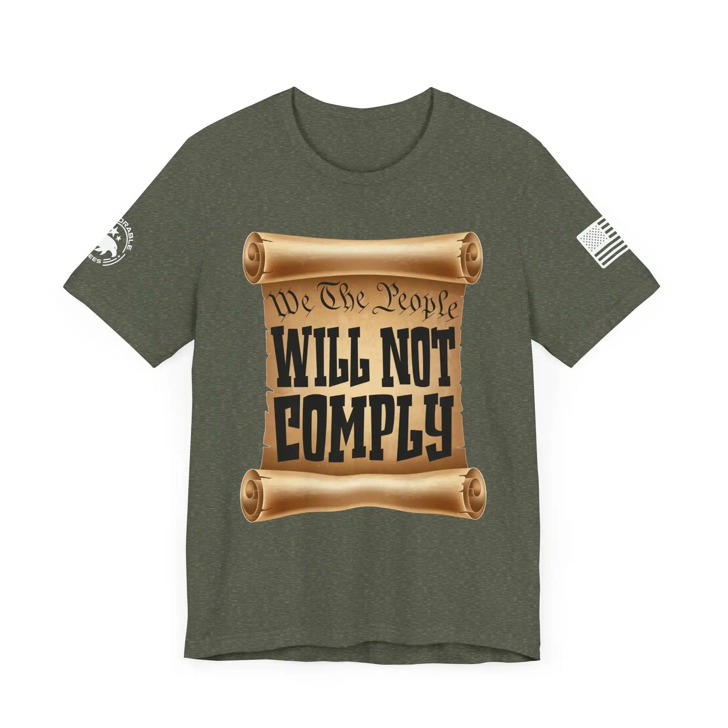 We The People Will Not Comply Men's Tee - Deplorable Tees