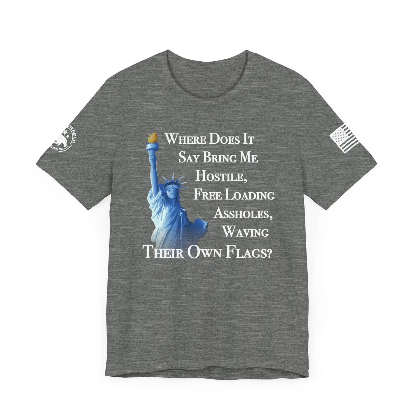 Where Does It Say Men's Short Sleeve Tee - Deplorable Tees