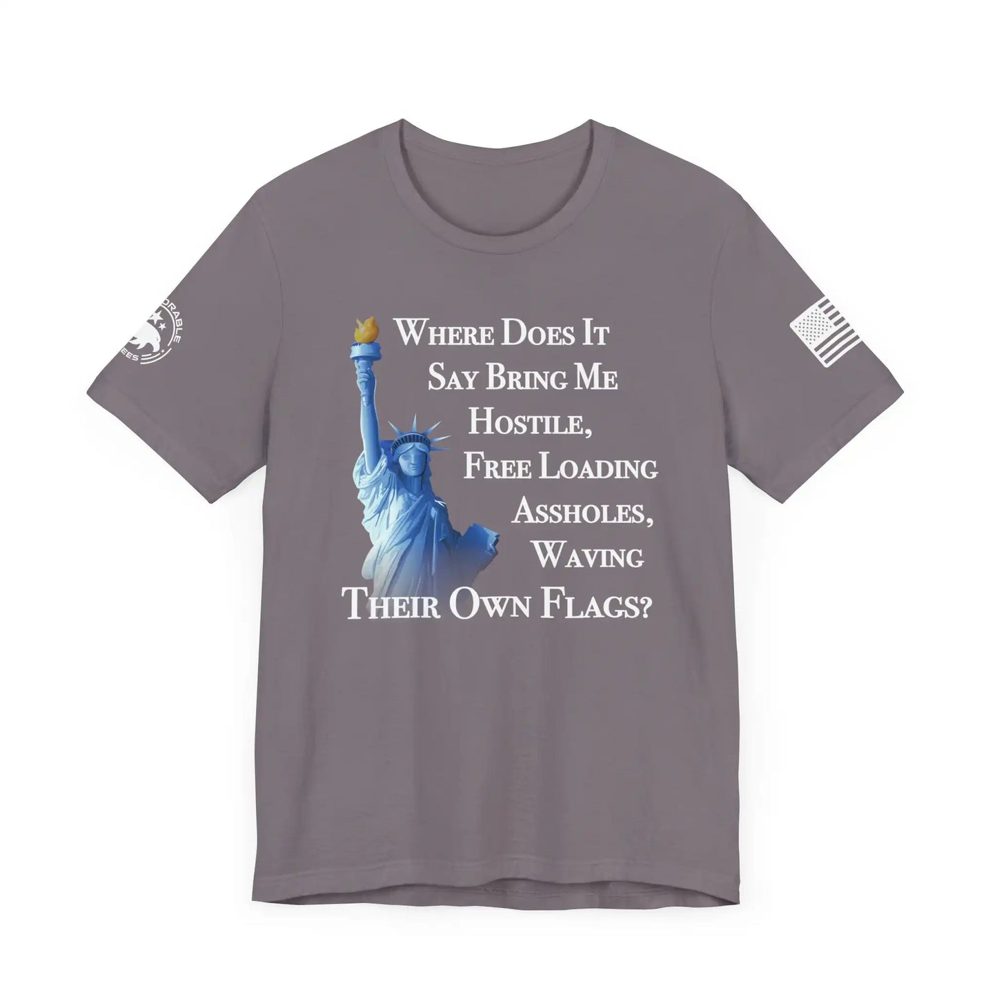 Where Does It Say Men's Short Sleeve Tee - Deplorable Tees